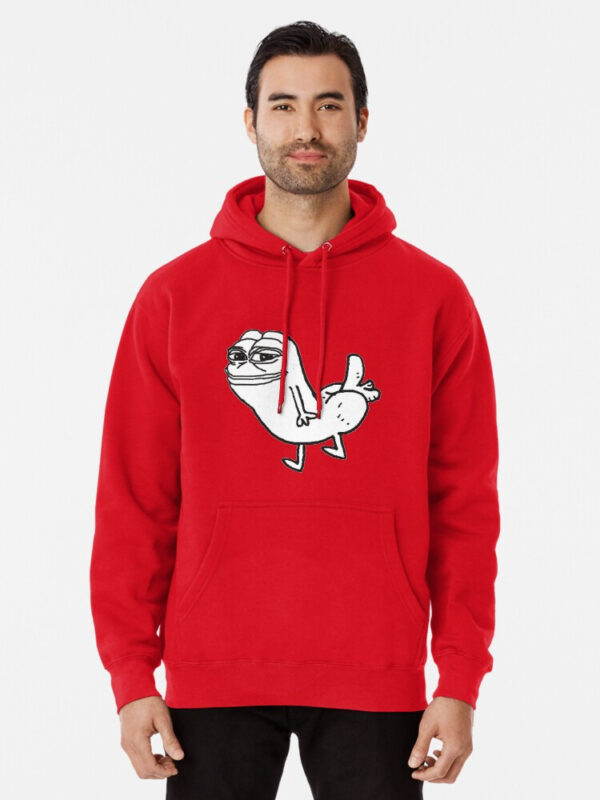 Pepe Dickbutt Pullover Hoodie - Image 7