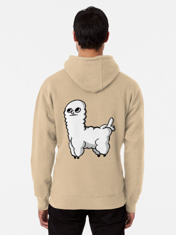 Sheep Dickbutt Meme Pullover Hoodie - Image 30