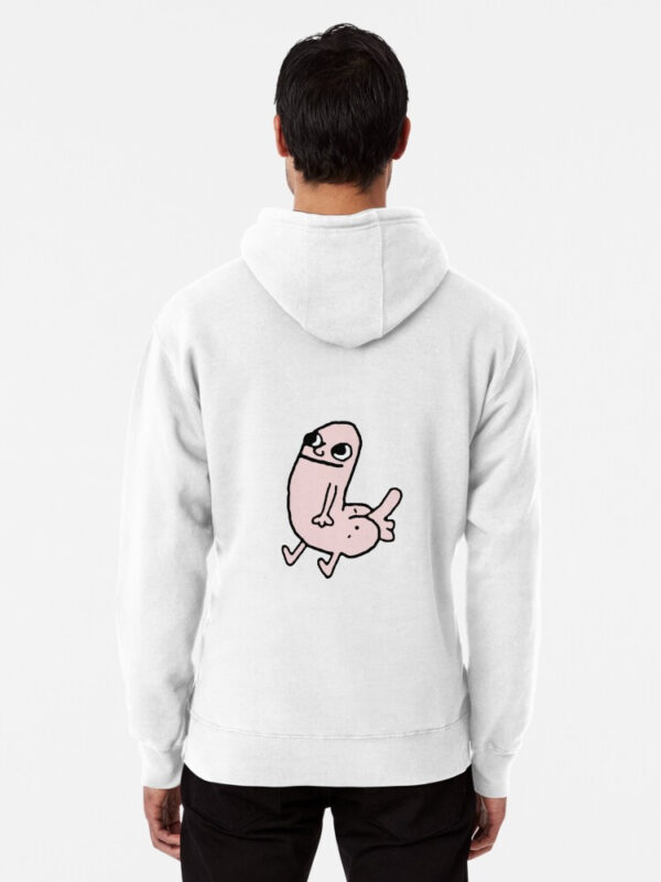 Pink DickButt Meme Pullover Hoodie - Image 6