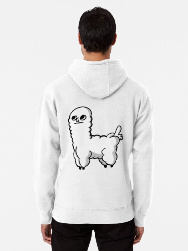Sheep Dickbutt Meme Pullover Hoodie - Image 6