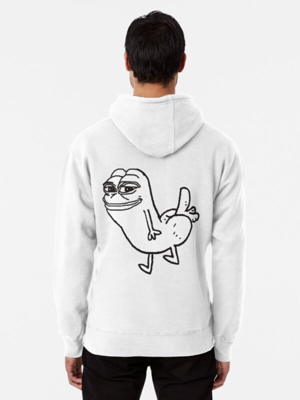 Pepe Dickbutt Pullover Hoodie - Image 6