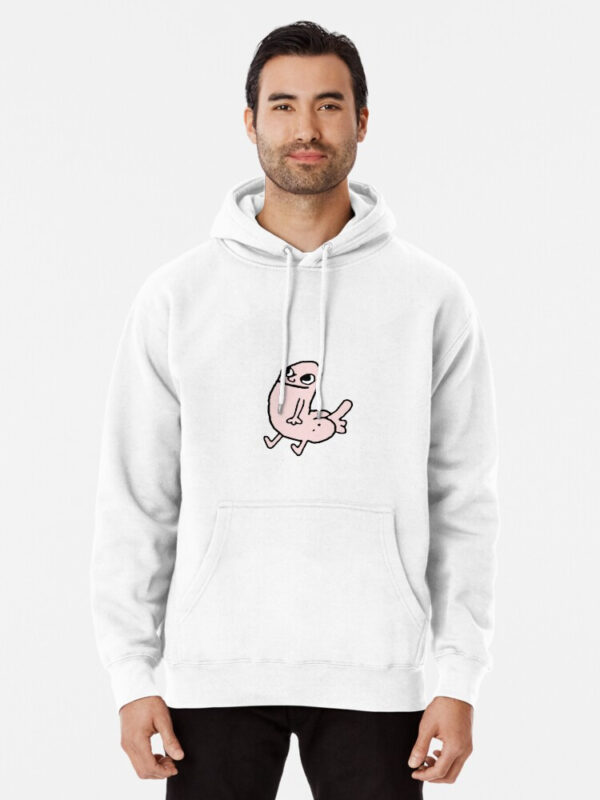 Pink DickButt Meme Pullover Hoodie - Image 4