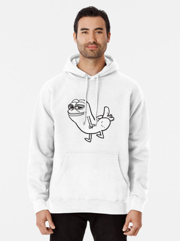 Pepe Dickbutt Pullover Hoodie - Image 4