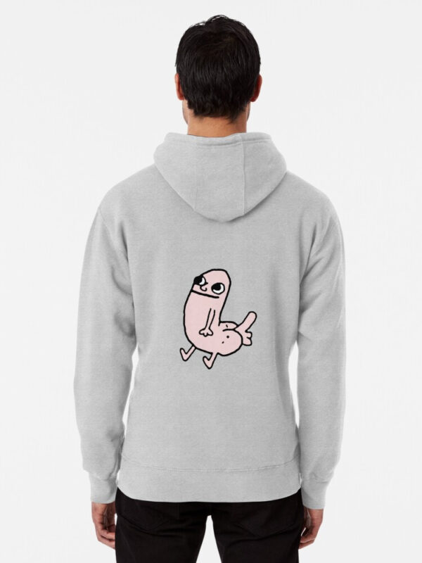 Pink DickButt Meme Pullover Hoodie - Image 15