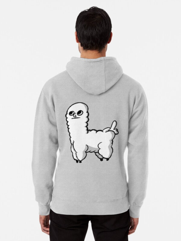 Sheep Dickbutt Meme Pullover Hoodie - Image 15