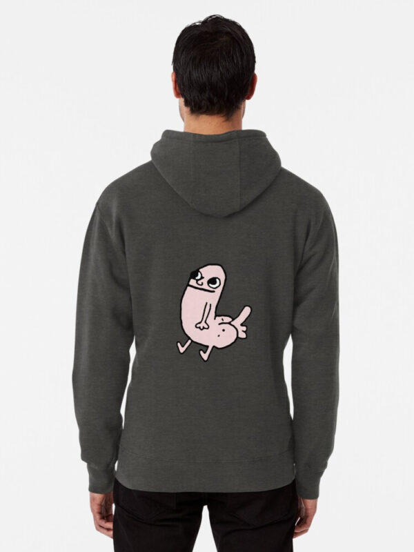 Pink DickButt Meme Pullover Hoodie - Image 12