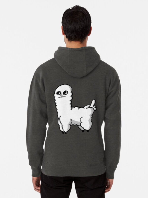 Sheep Dickbutt Meme Pullover Hoodie - Image 12