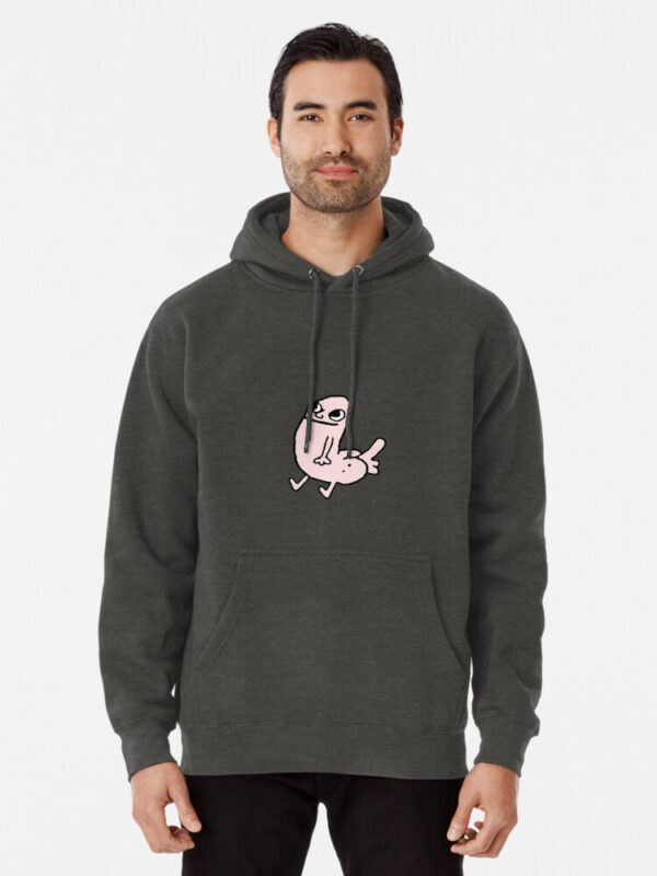 Pink DickButt Meme Pullover Hoodie - Image 10