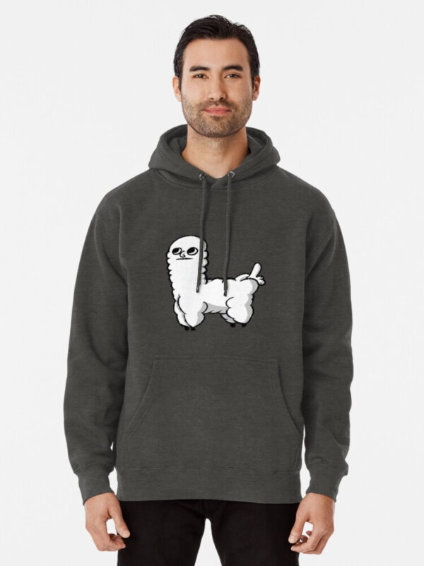 Sheep Dickbutt Meme Pullover Hoodie - Image 10