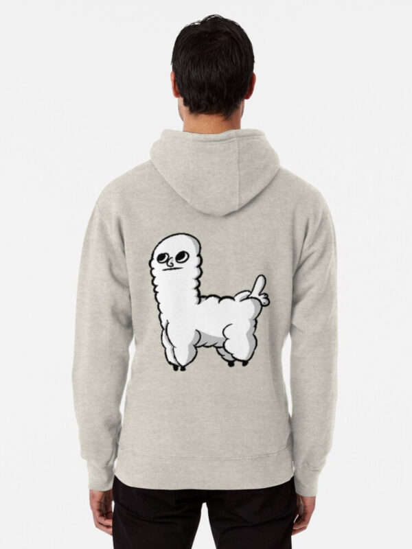 Sheep Dickbutt Meme Pullover Hoodie - Image 18