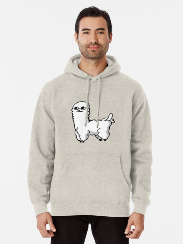 Sheep Dickbutt Meme Pullover Hoodie - Image 16