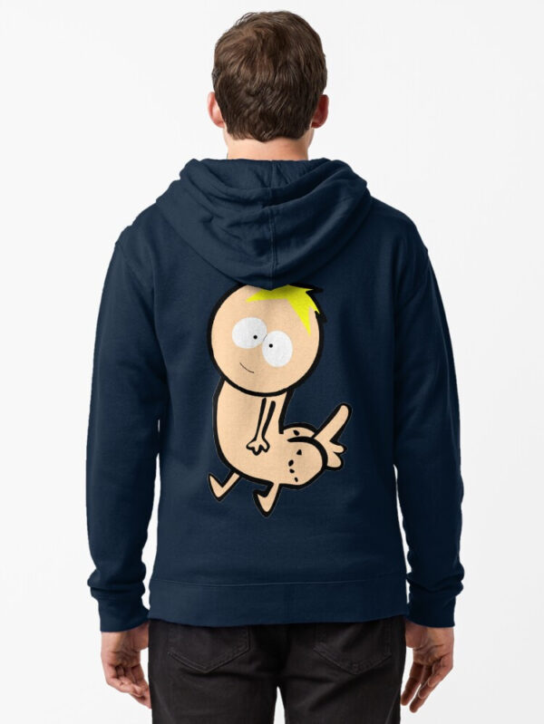 Butters Dickbutt Zipped Hoodie - Image 9