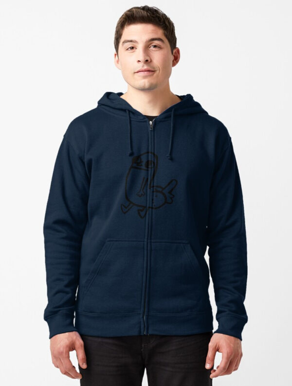 dickbutt Zipped Hoodie - Image 10
