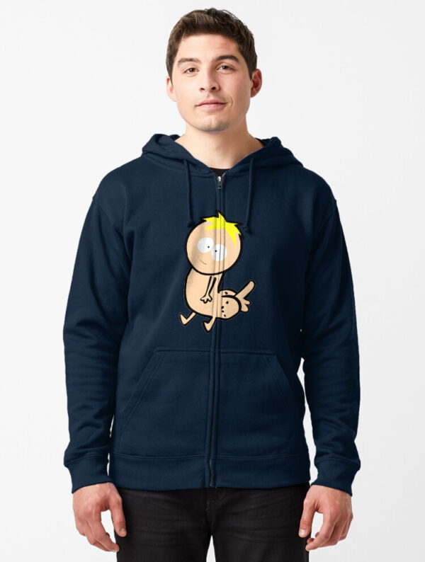 Butters Dickbutt Zipped Hoodie - Image 7
