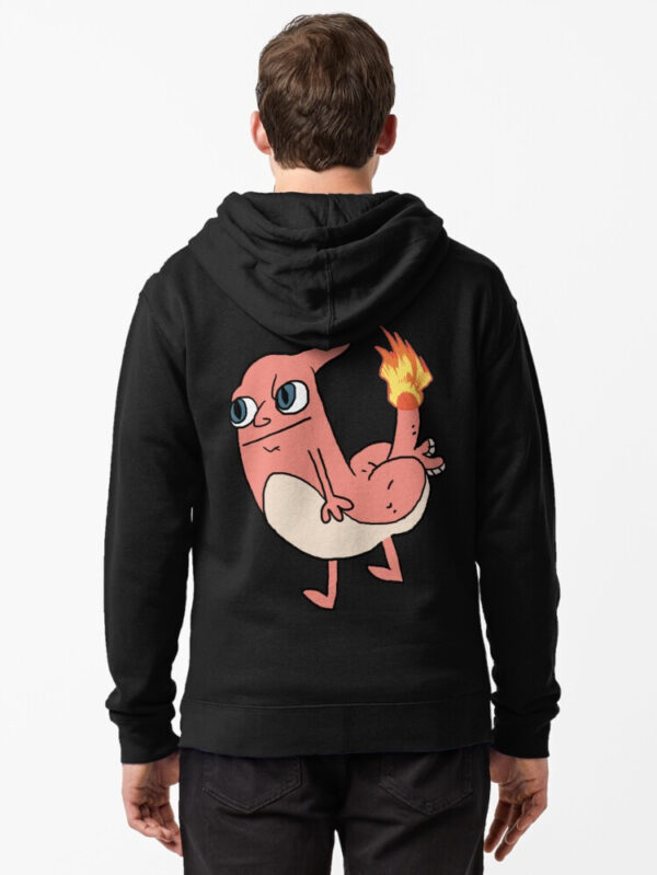 Buttmelon Zipped Hoodie - Image 3