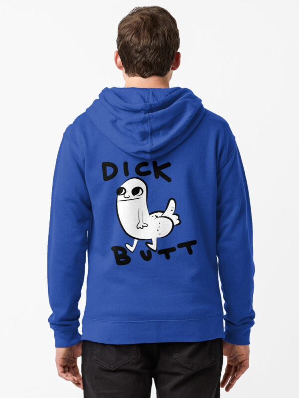 Dickbutt Zipped Hoodie - Image 3