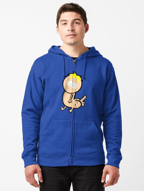 Butters Dickbutt Zipped Hoodie - Image 10