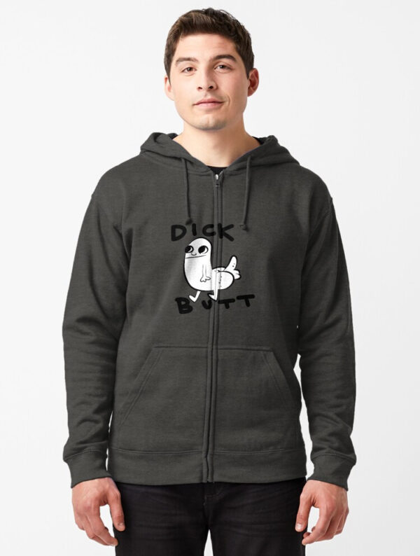 Dickbutt Zipped Hoodie - Image 4