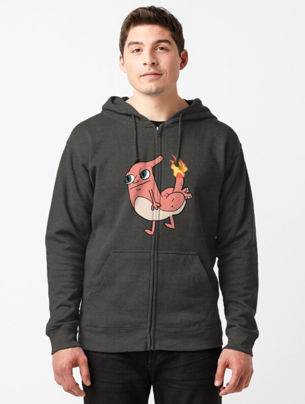 Buttmelon Zipped Hoodie - Image 4