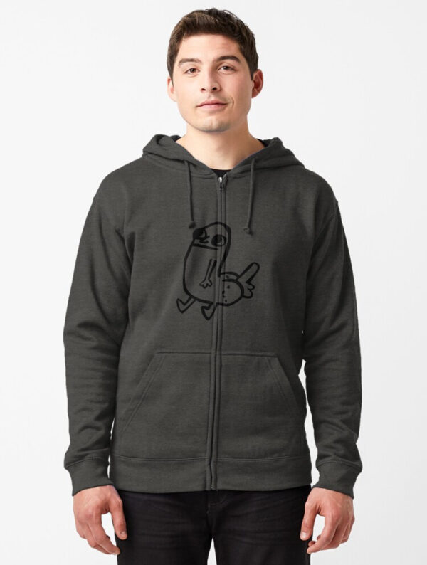 dickbutt Zipped Hoodie - Image 4