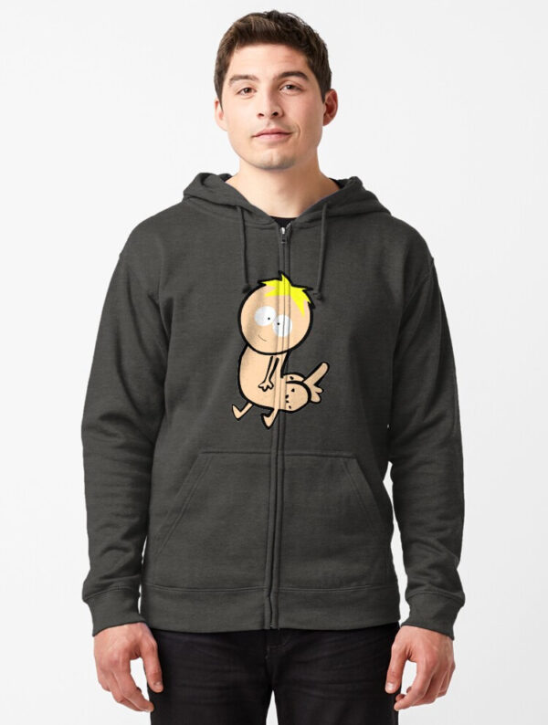 Butters Dickbutt Zipped Hoodie - Image 4
