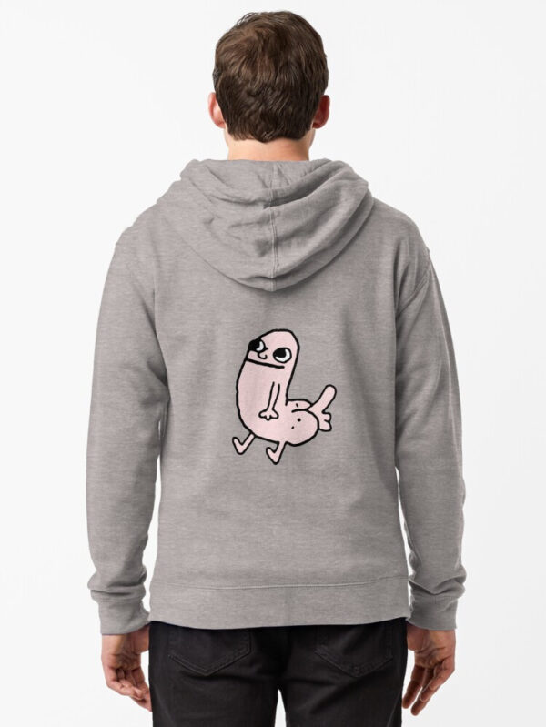 Pink DickButt Meme Zipped Hoodie - Image 18