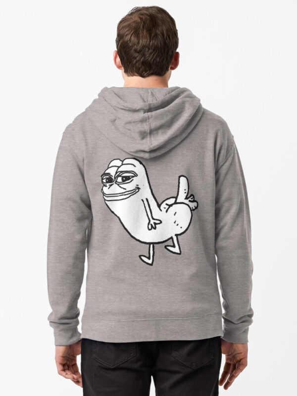 Pepe Dickbutt Zipped Hoodie - Image 18