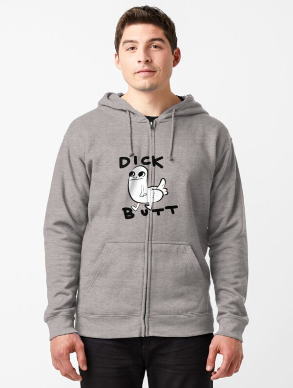 Dickbutt Zipped Hoodie - Image 13