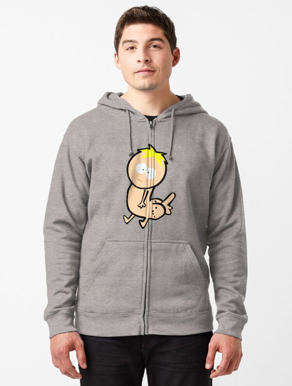 Butters Dickbutt Zipped Hoodie - Image 13