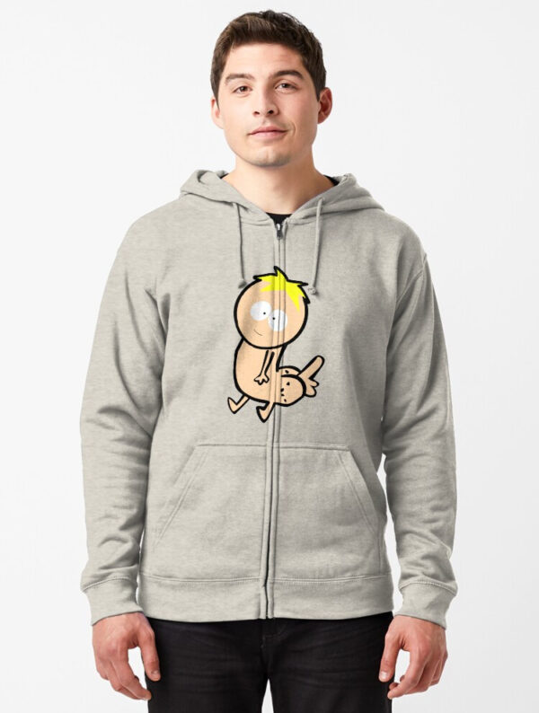 Butters Dickbutt Zipped Hoodie