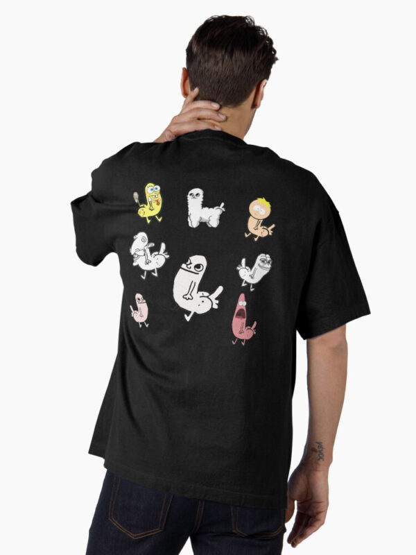 Dickbutt Meme Collection Oversized T-Shirt - Image 3