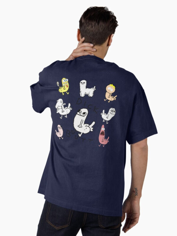 Dickbutt Meme Collection Oversized T-Shirt - Image 9