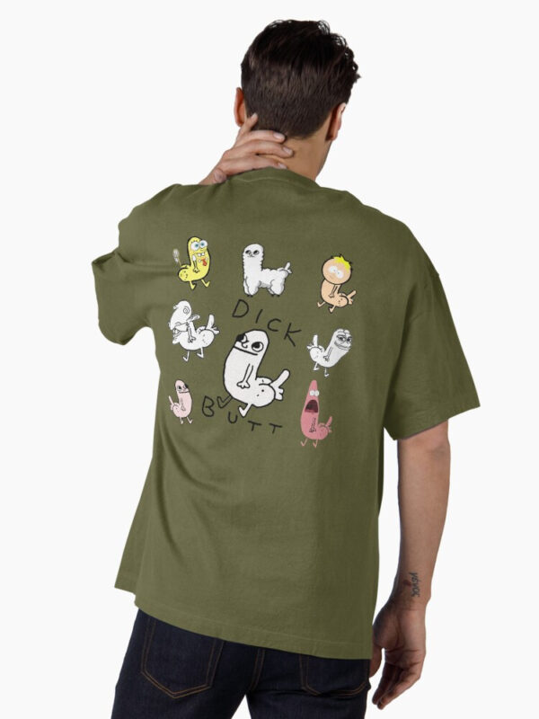 Dickbutt Meme Collection Oversized T-Shirt - Image 21