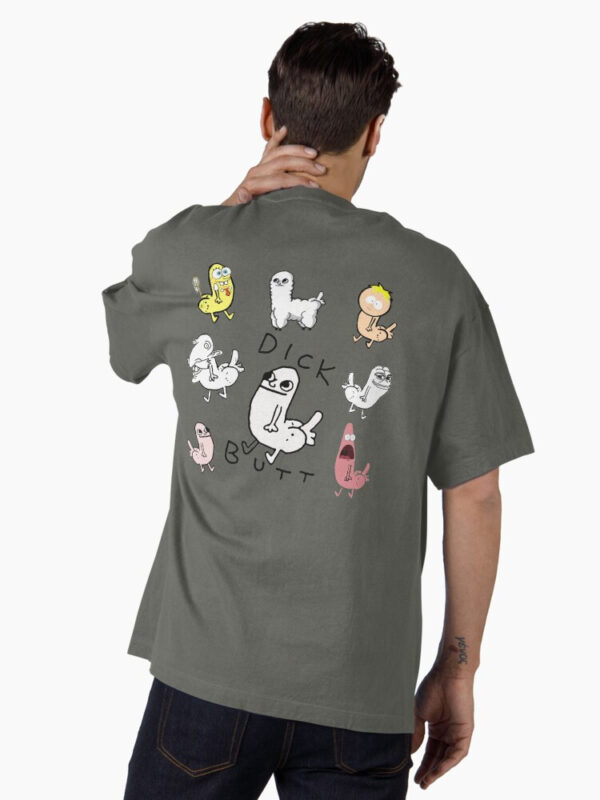 Dickbutt Meme Collection Oversized T-Shirt - Image 12