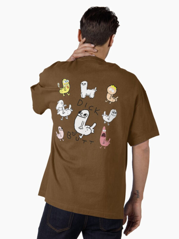 Dickbutt Meme Collection Oversized T-Shirt - Image 24