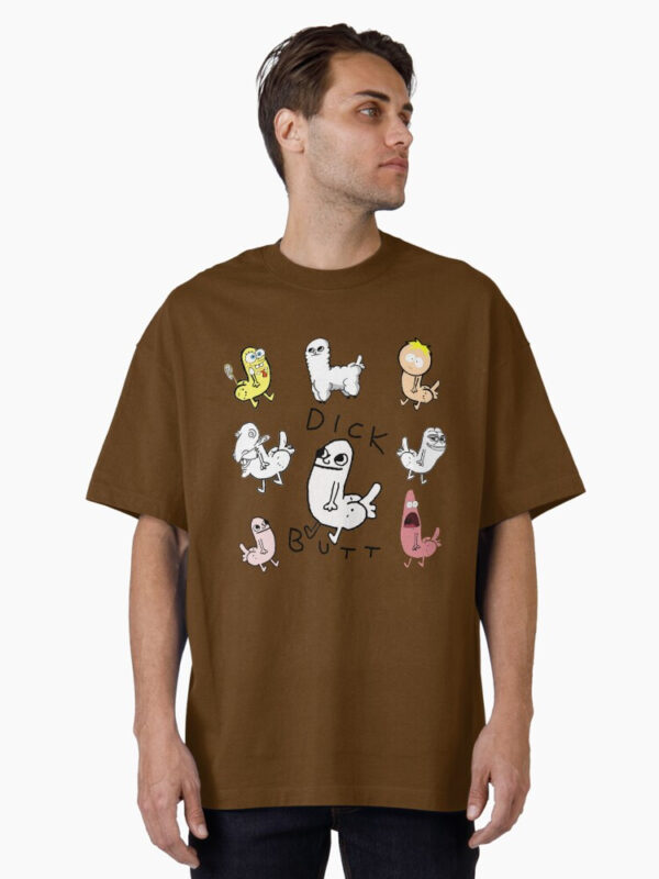Dickbutt Meme Collection Oversized T-Shirt - Image 22