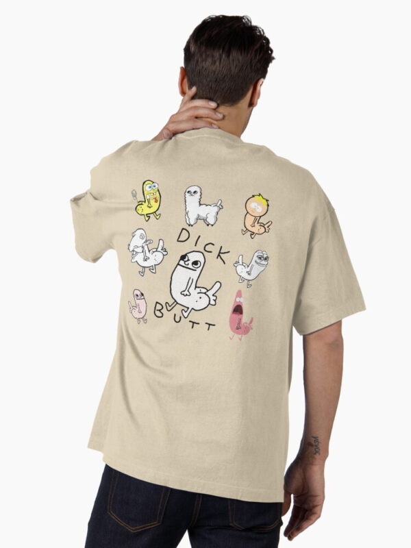 Dickbutt Meme Collection Oversized T-Shirt - Image 15