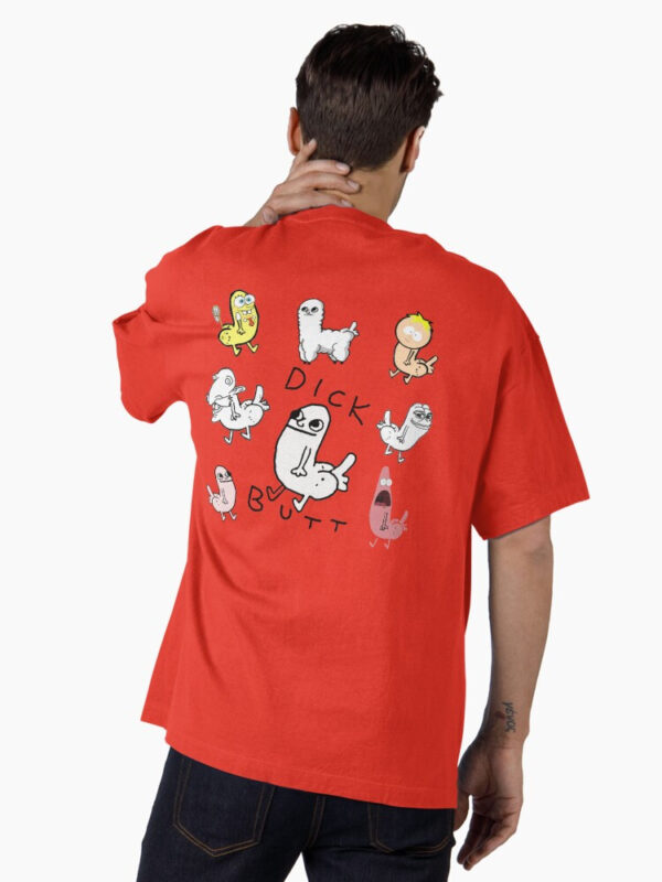 Dickbutt Meme Collection Oversized T-Shirt - Image 18