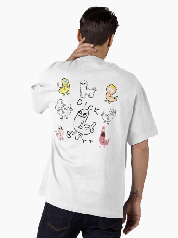 Dickbutt Meme Collection Oversized T-Shirt - Image 6