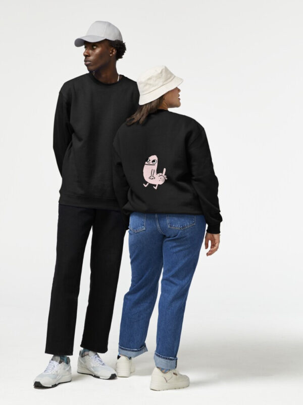 Pink DickButt Meme Pullover Sweatshirt - Image 6