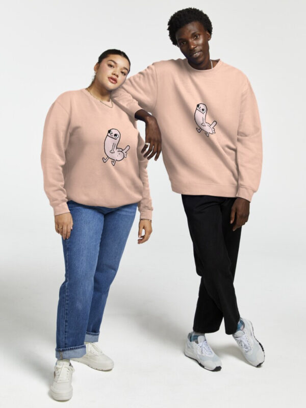Pink DickButt Meme Pullover Sweatshirt - Image 19