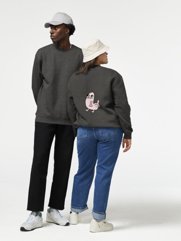Pink DickButt Meme Pullover Sweatshirt - Image 18