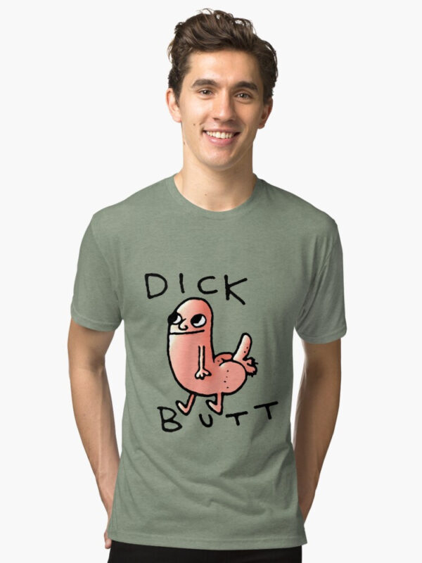 Dick butt Tri-blend T-Shirt - Image 31