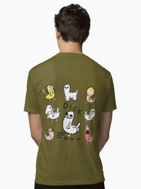 Dickbutt Meme Collection Tri-blend T-Shirt - Image 30
