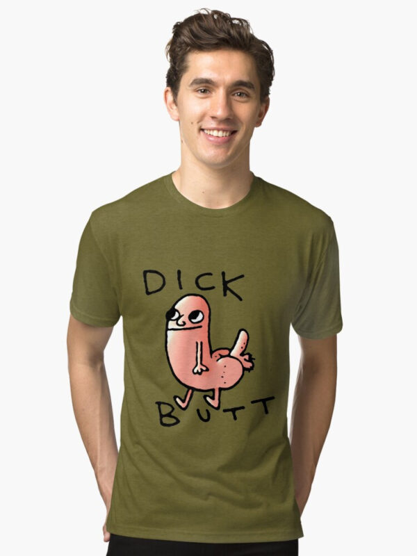 Dick butt Tri-blend T-Shirt - Image 28