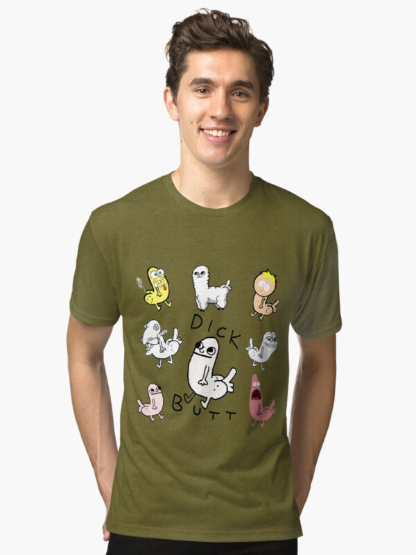 Dickbutt Meme Collection Tri-blend T-Shirt - Image 28
