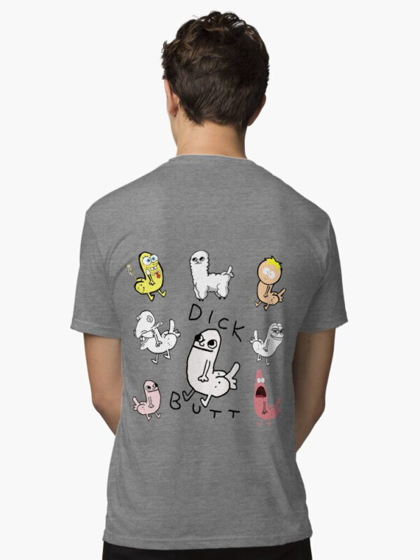Dickbutt Meme Collection Tri-blend T-Shirt - Image 6