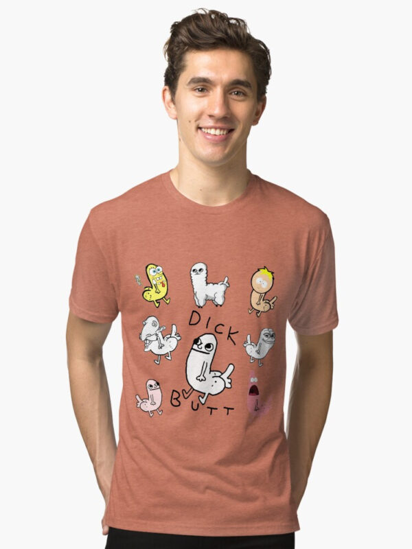 Dickbutt Meme Collection Tri-blend T-Shirt - Image 22