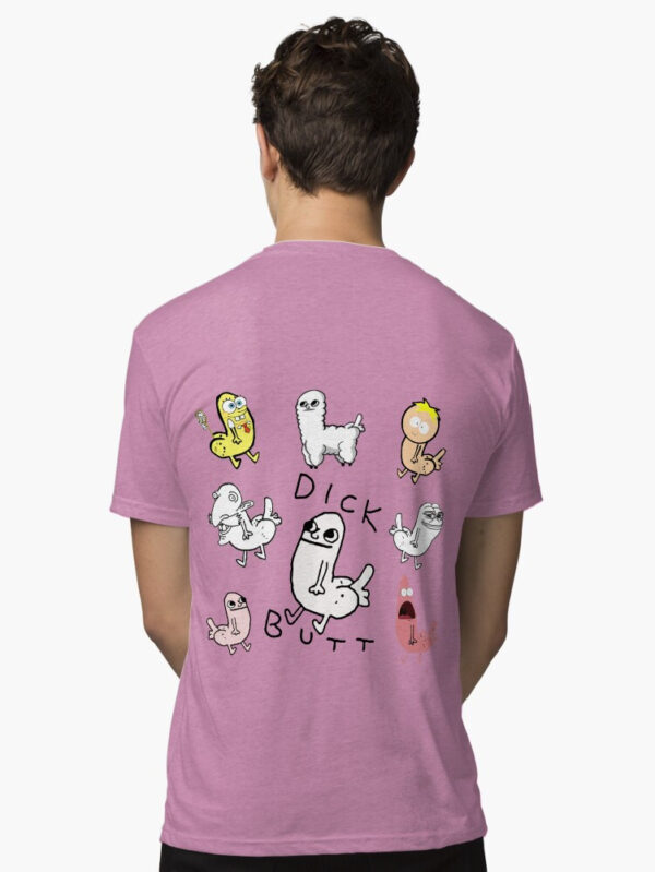 Dickbutt Meme Collection Tri-blend T-Shirt - Image 15