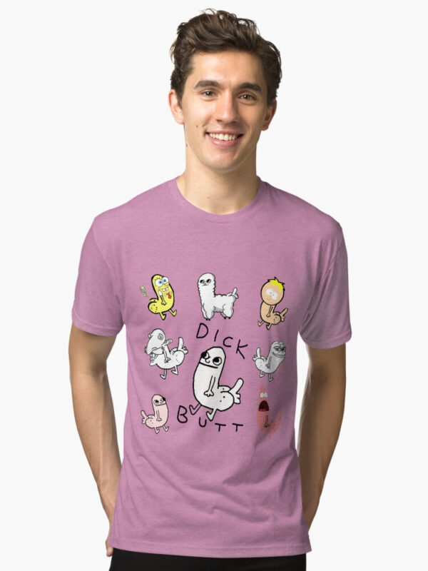 Dickbutt Meme Collection Tri-blend T-Shirt - Image 13